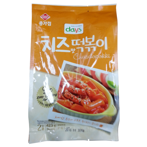 종가집 데이즈 치즈맛 떡볶이 423g