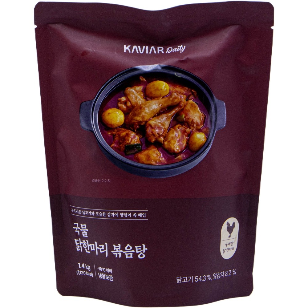 캐비아데일리 국물 닭한마리 볶음탕 1.4kg
