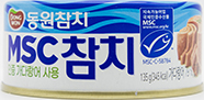 동원 MSC인증 가다랑어 사용 참치 135g