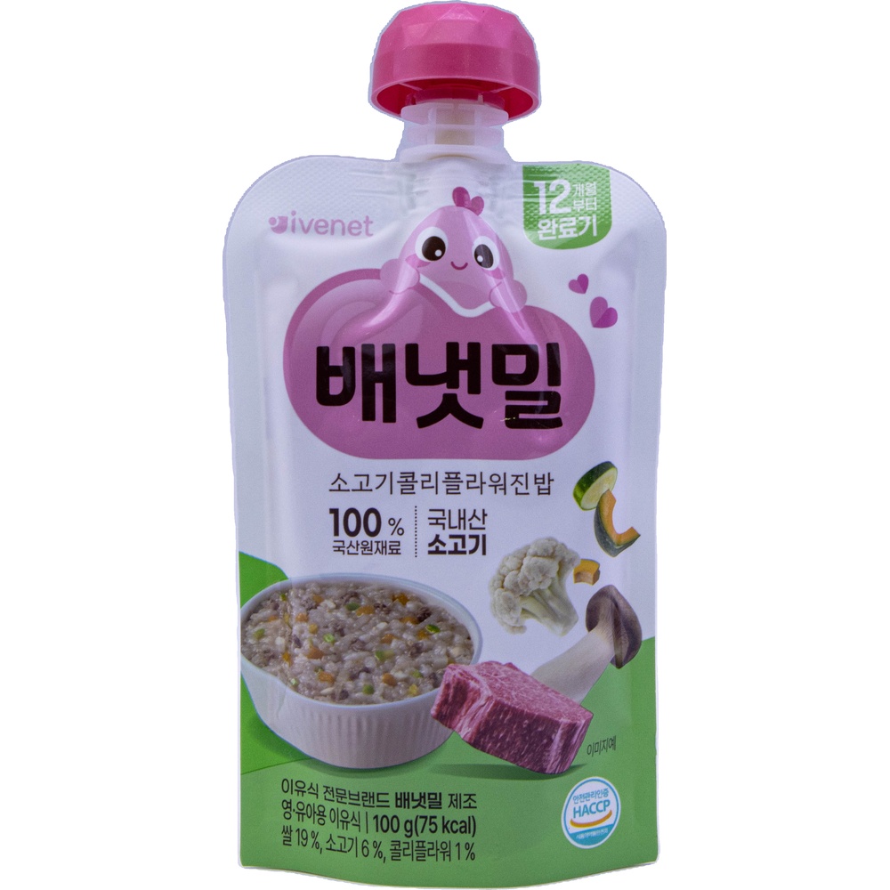 아이배냇 배냇밀 소고기콜리플라워진밥 100g