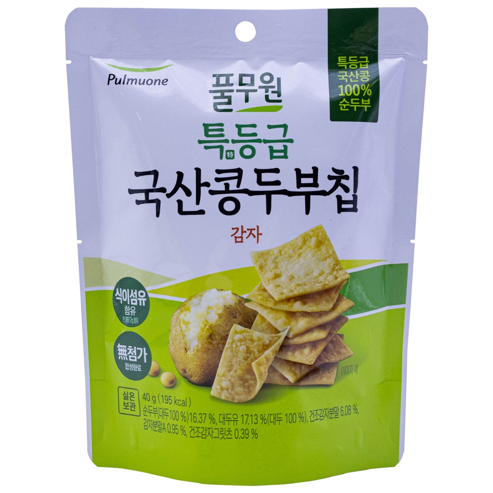 풀무원 특등급 국산콩 두부칩 감자 40g