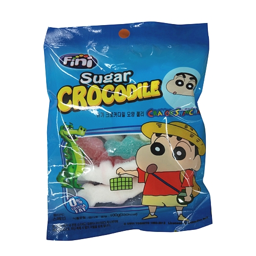 피니 짱구 슈가 크로커다일 모양 젤리 100g