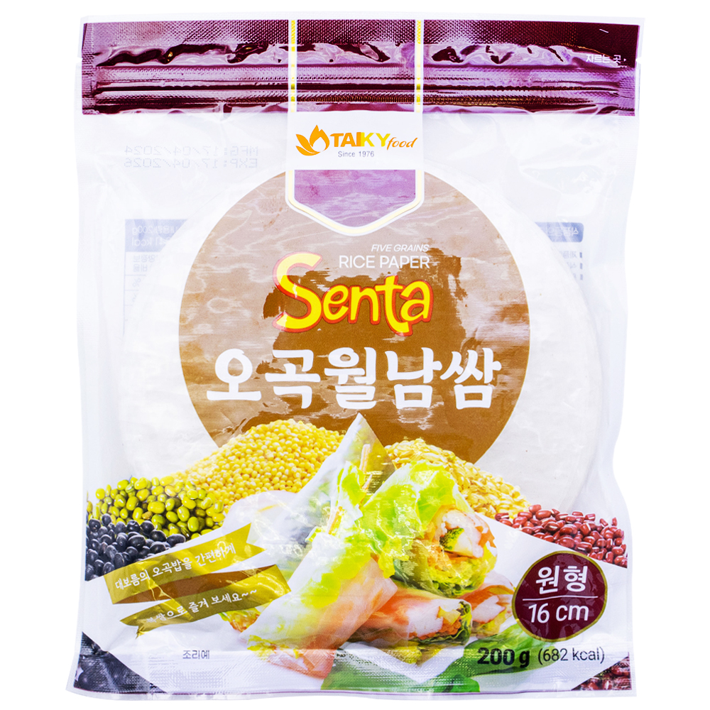 타이키 오곡 월남쌈 원형 16cm 200g