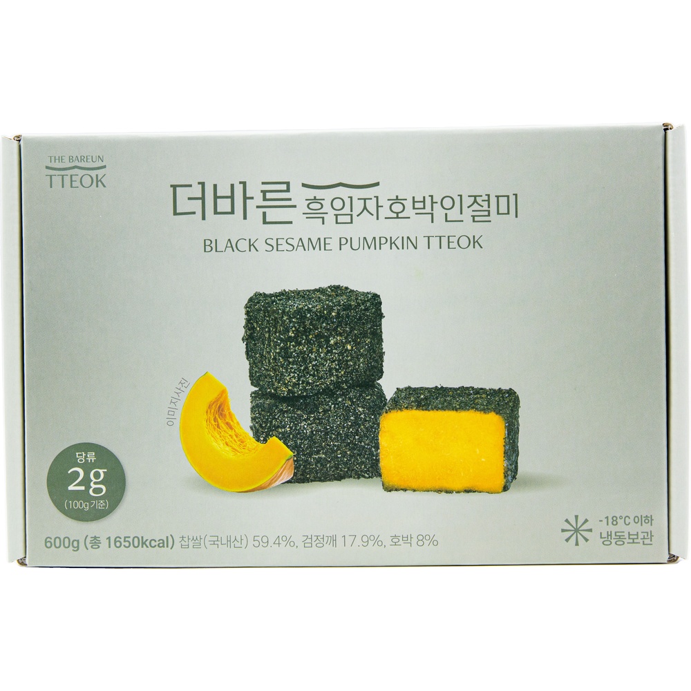 더바른떡 더바른 흑임자호박인절미 600g