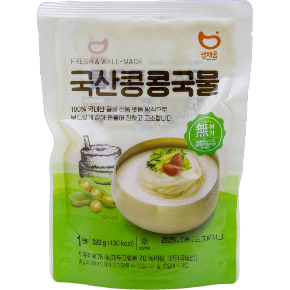 에스앤푸드 생채움 국산콩 콩국물 320g
