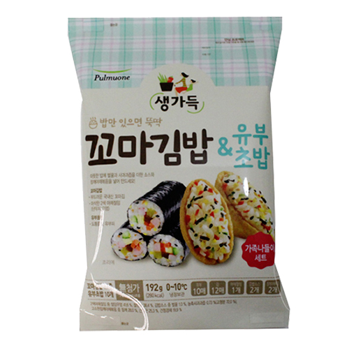 풀무원 생가득 꼬마김밥 & 유부초밥 192g