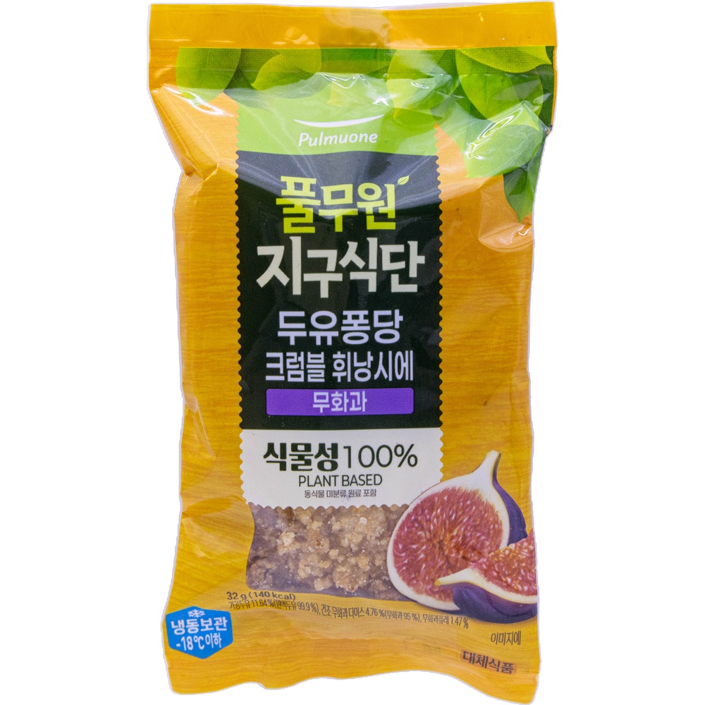 풀무원 지구식단 두유퐁당 크럼블 휘낭시에 무화과 32g