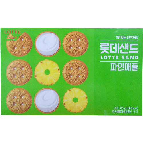롯데샌드 파인애플 315g