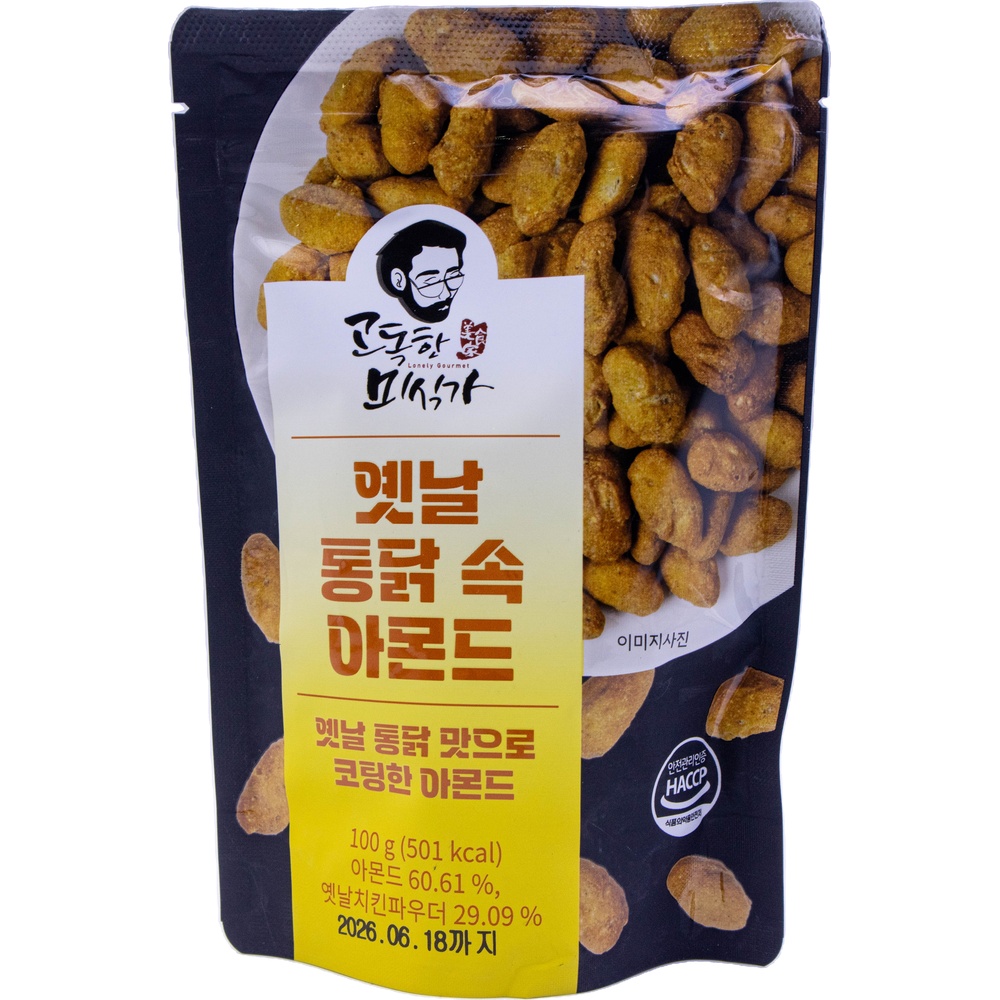 제이에스푸드랩 고독한미식가 옛날 통닭 속 아몬드 100g