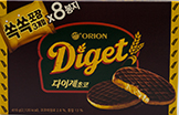 오리온 다이제 초코 416g