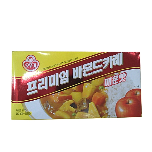 오뚜기 프리미엄 바몬드카레 고형 매운맛 200g