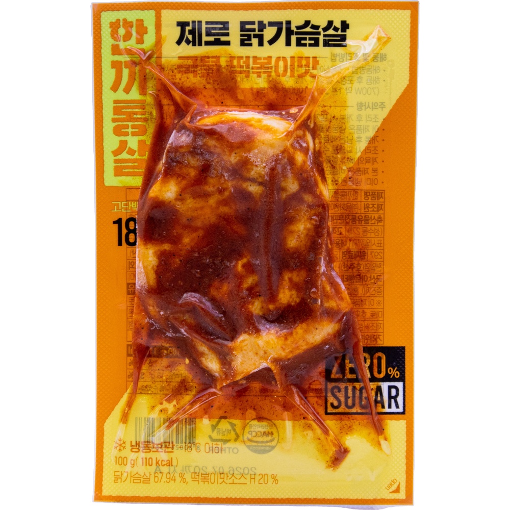 이그니스 한끼통살 제로 닭가슴살 국물 떡볶이맛 100g