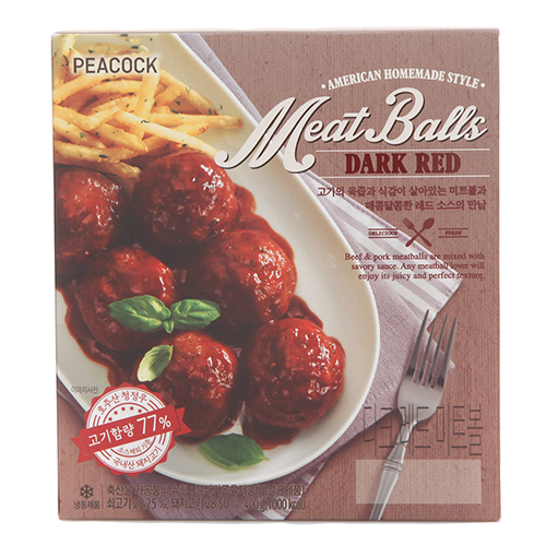 피코크 다크레드미트볼 400g