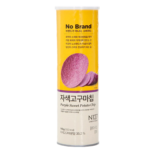 노브랜드 자색고구마칩 110g