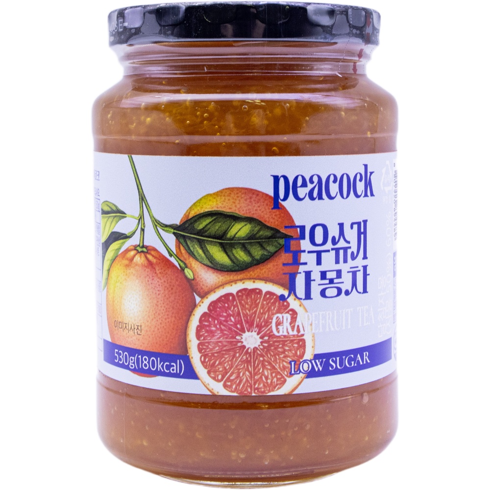피코크 로우슈거 자몽차 530g