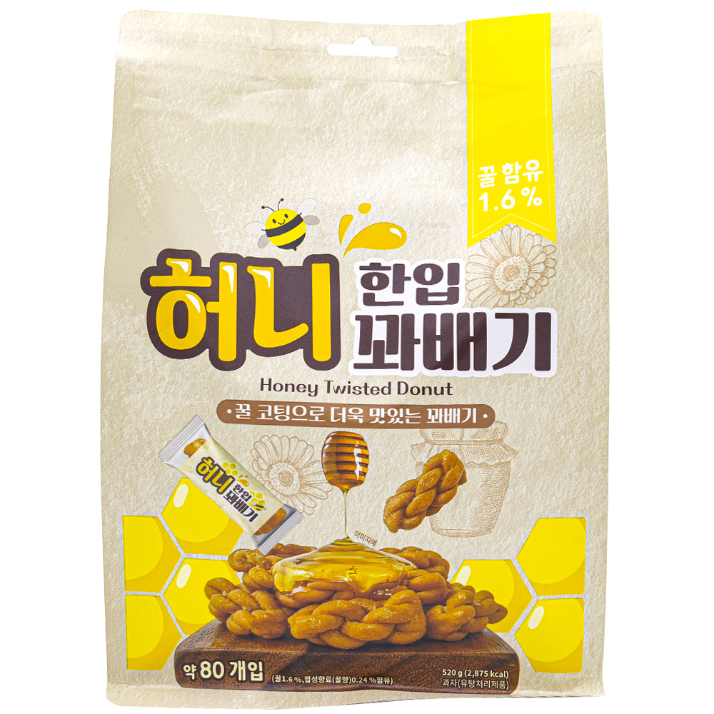 유앤아이트레이드 한입 허니 꽈배기 6.5g