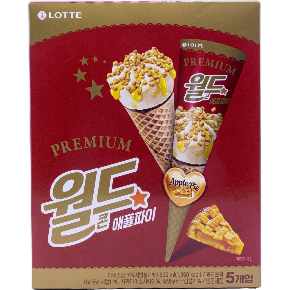 롯데 월드콘 애플파이 160mL