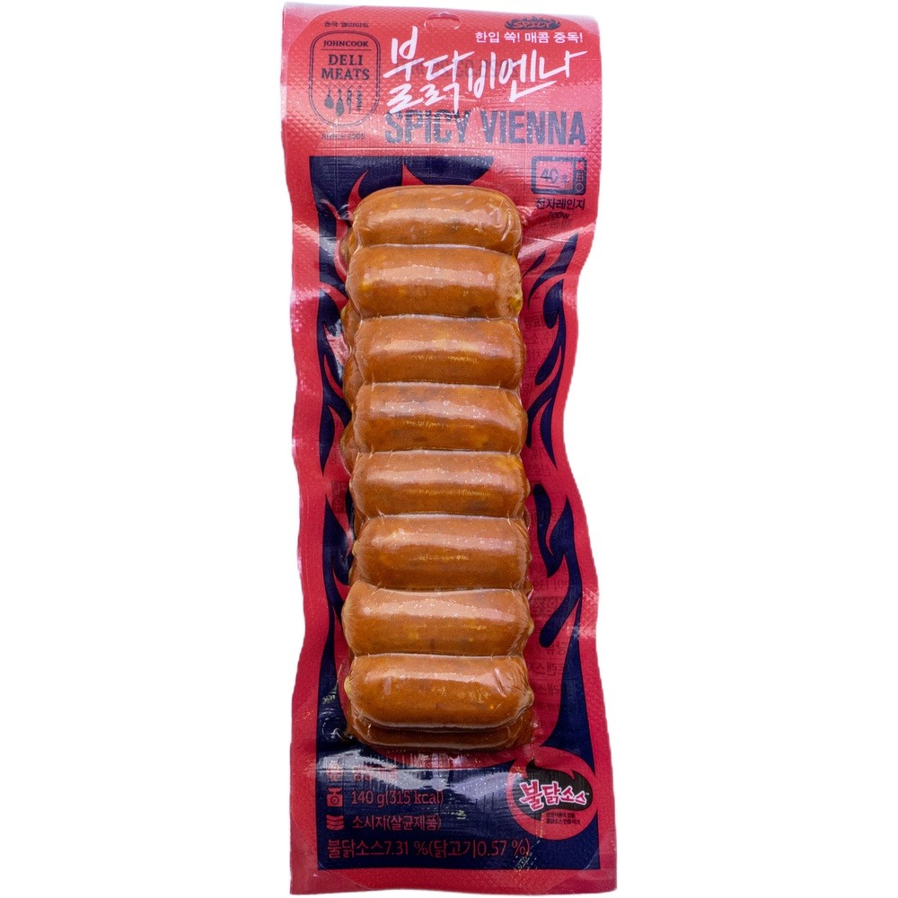 에쓰푸드 존쿡델리미트 불닭 비엔나 140g