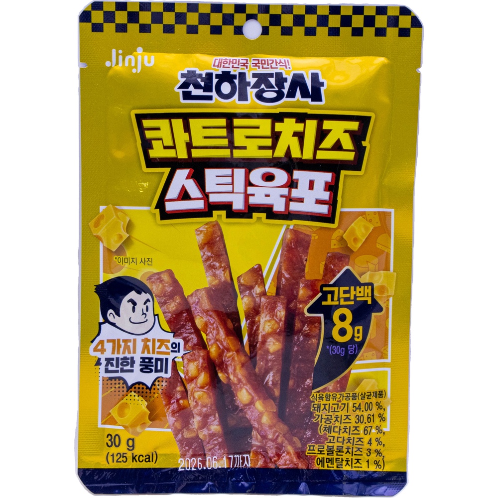 진주햄 천하장사 콰트로치즈 스틱육포 30g
