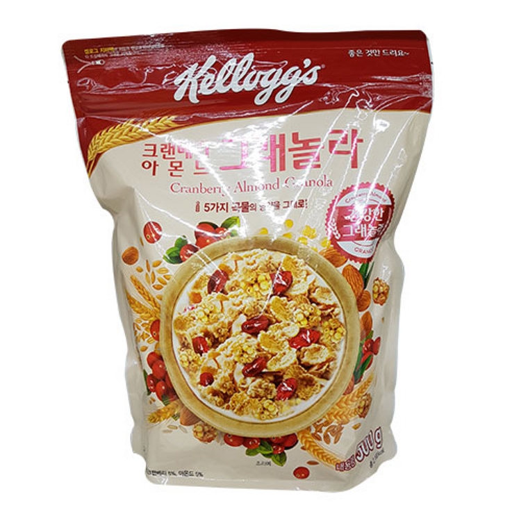 농심 켈로그 크랜베리 아몬드 그래놀라 500g