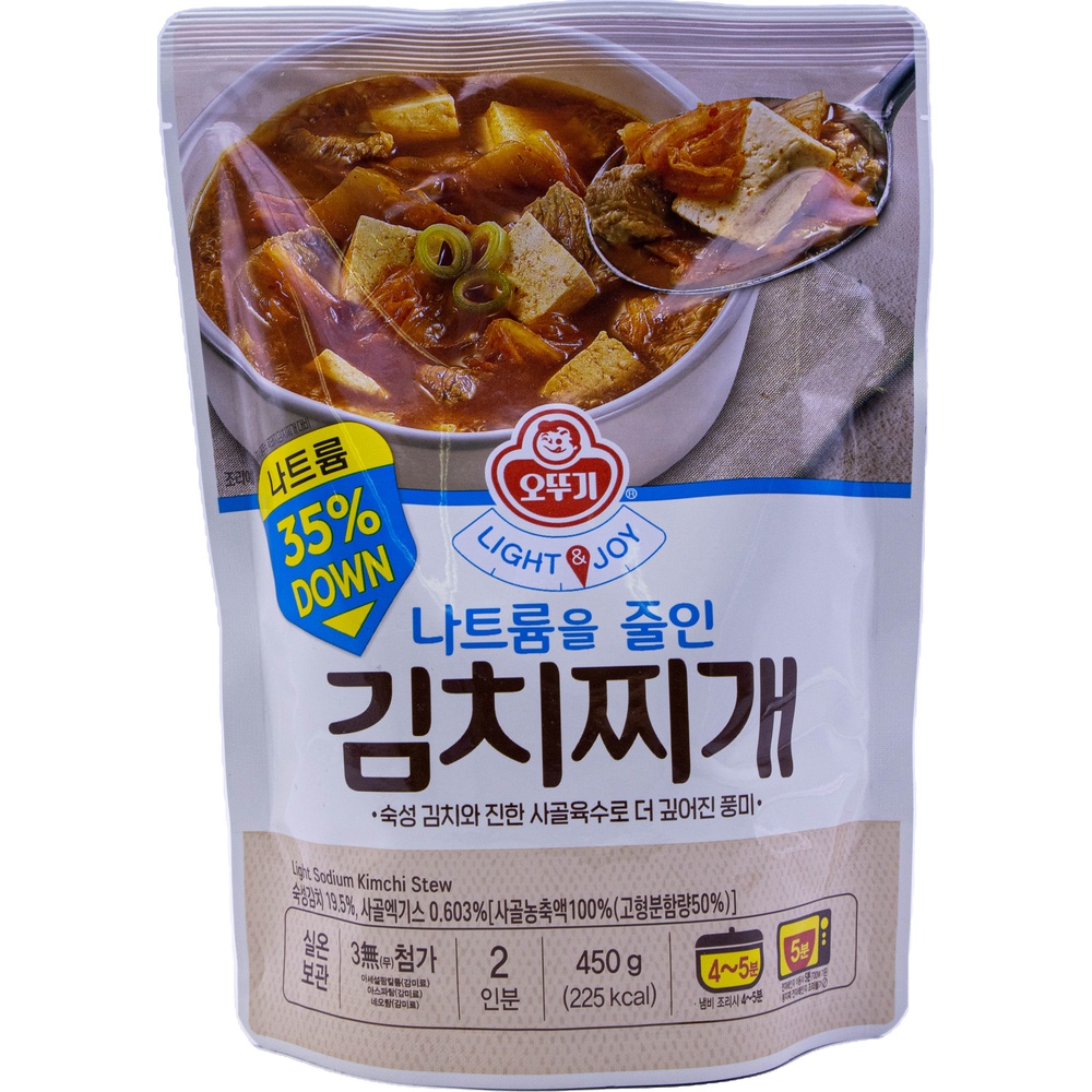오뚜기 나트륨을 줄인 김치찌개 나트륨 35% 감소 450g