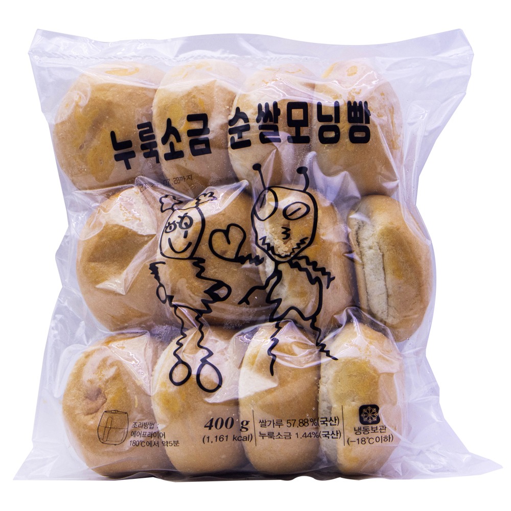 외계인방앗간 누룩소금 순쌀모닝빵 400g