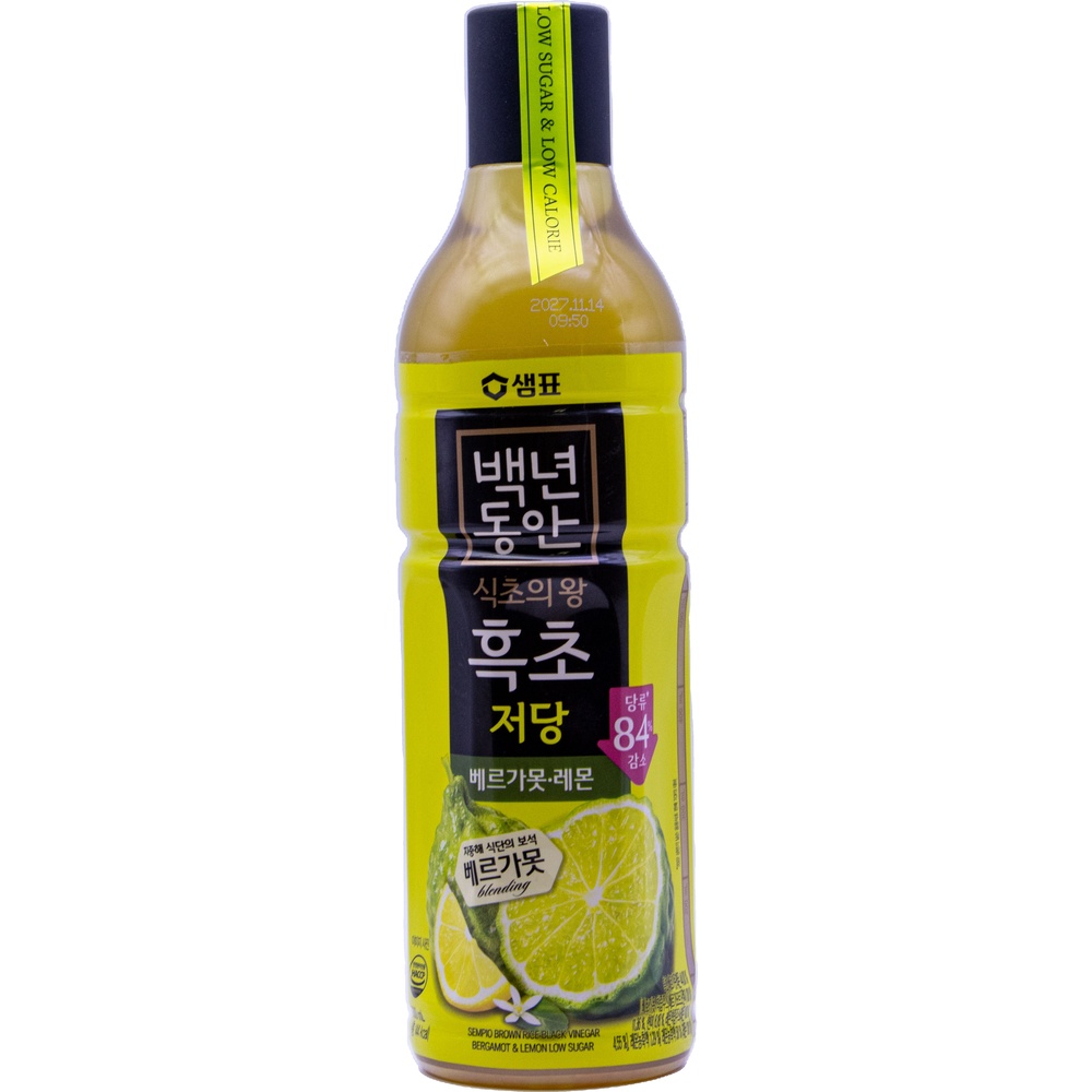 샘표 백년동안 흑초 저당 베르가못 레몬 900mL