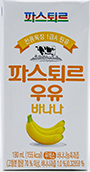 롯데푸드 파스퇴르 우유 바나나 190mL