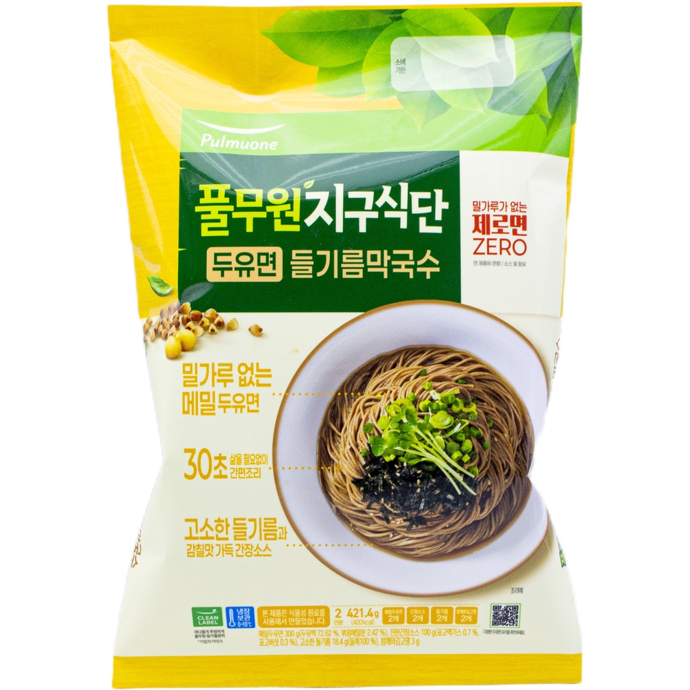 풀무원 지구식단 두유면 들기름막국수 210.7g