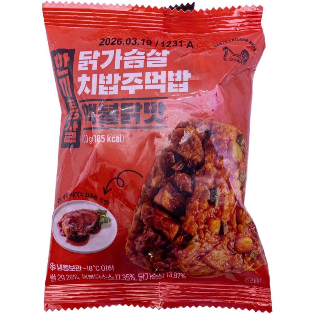 이그니스 한끼통살 닭가슴살 치밥주먹밥 핵불닭맛 100g