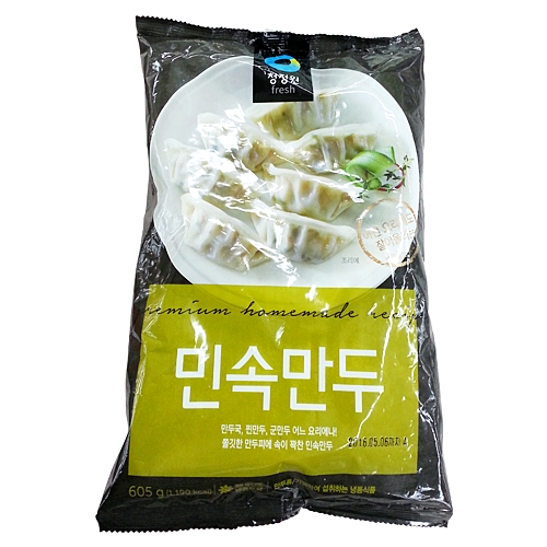 청정원 민속만두 605g