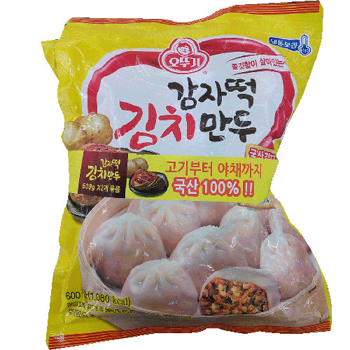 오뚜기 감자떡 김치만두 600g