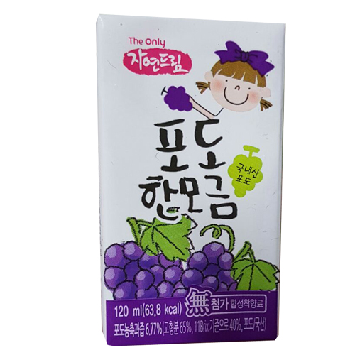 자연드림 포도한모금 120ml