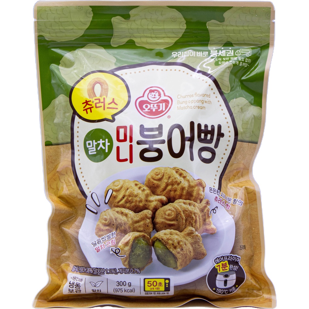 오뚜기 츄러스 미니 붕어빵 말차 300g