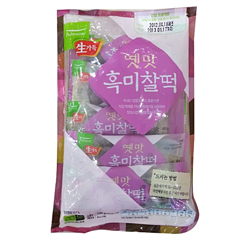 풀무원 옛맛 흑미찰떡200g