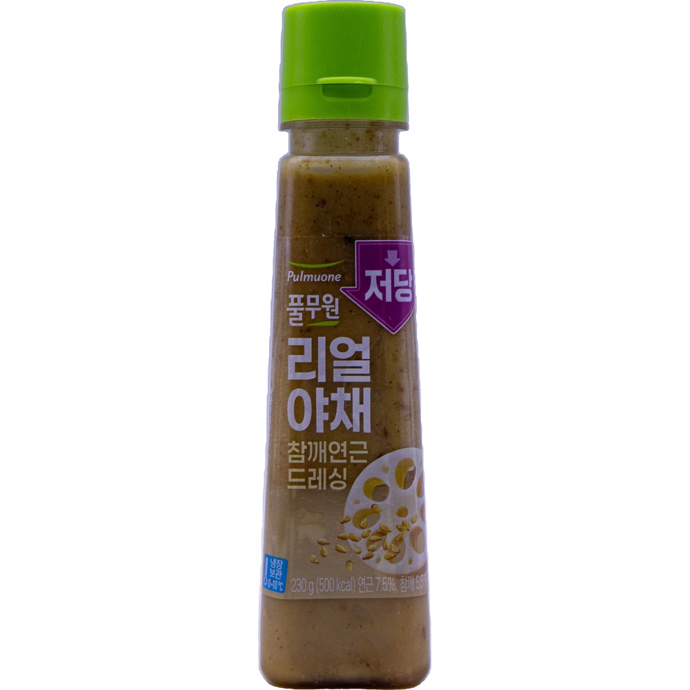 풀무원 저당 리얼 야채 참깨연근 드레싱 230g