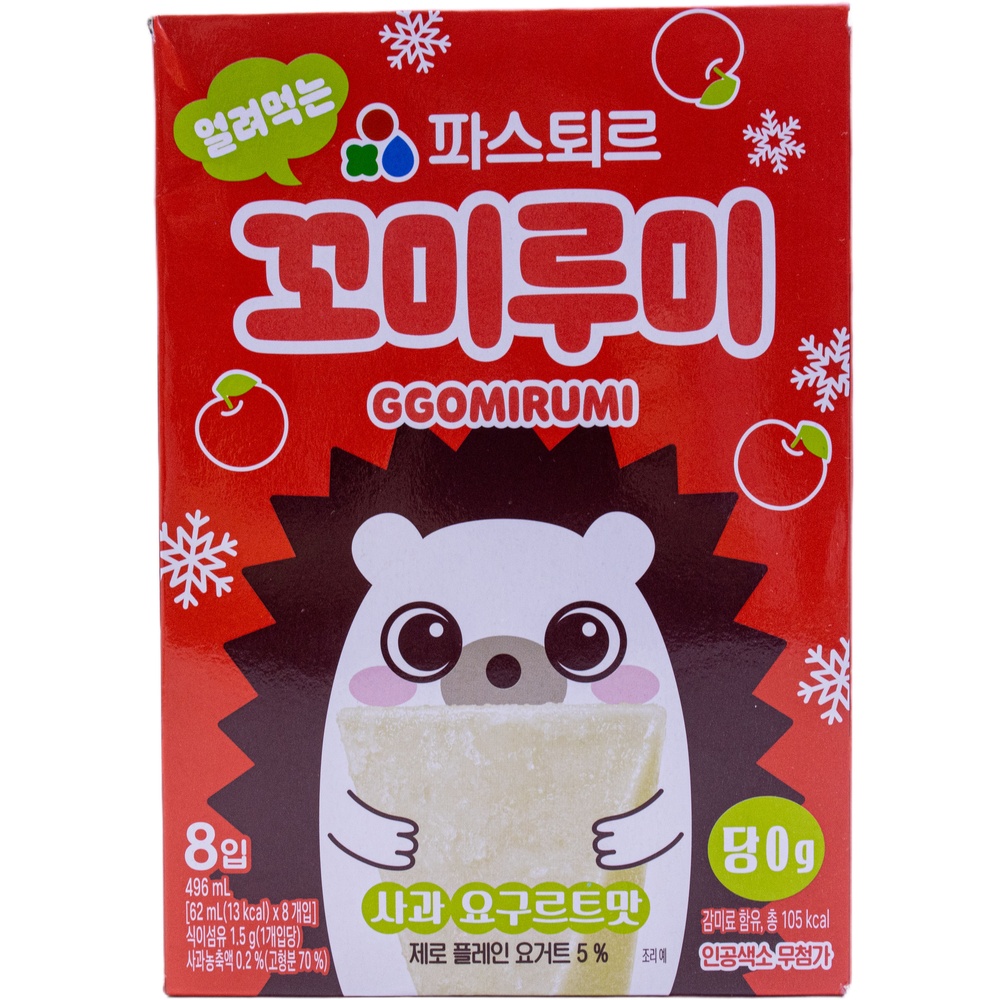롯데 얼려먹는 파스퇴르 꼬미루미 사과 요구르트맛 62mL