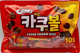 롯데 크런키 카카오 쿠키볼 216g