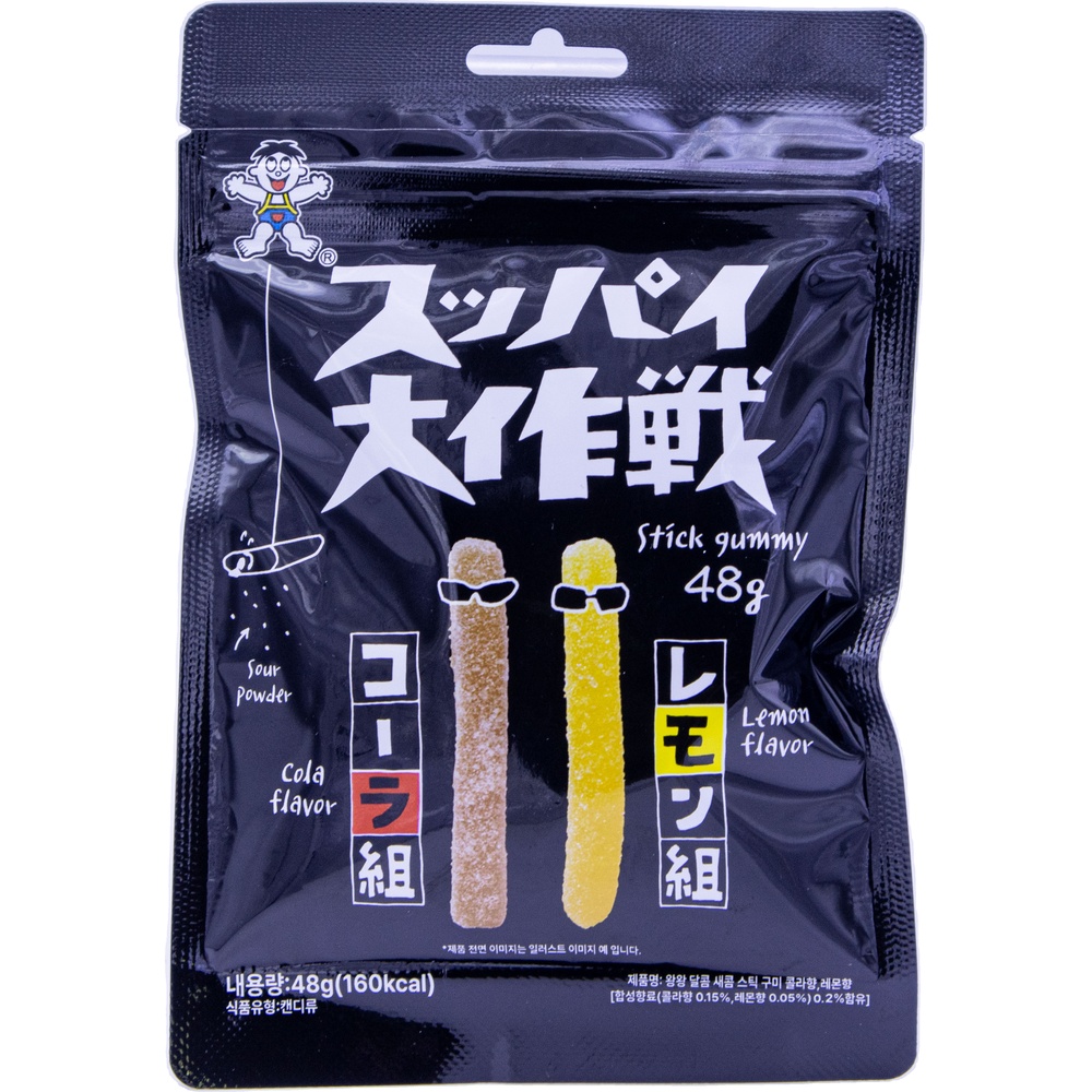 왕왕 스틱 구미 콜라향 레몬향 48g