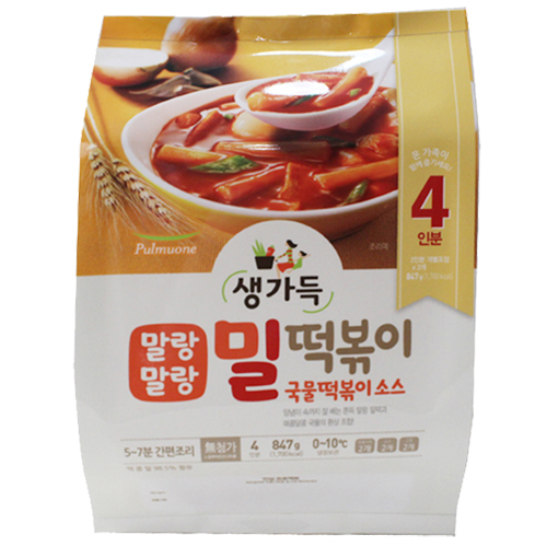 풀무원 생가득 말랑말랑 밀떡볶이 국물떡볶이 소스 847g