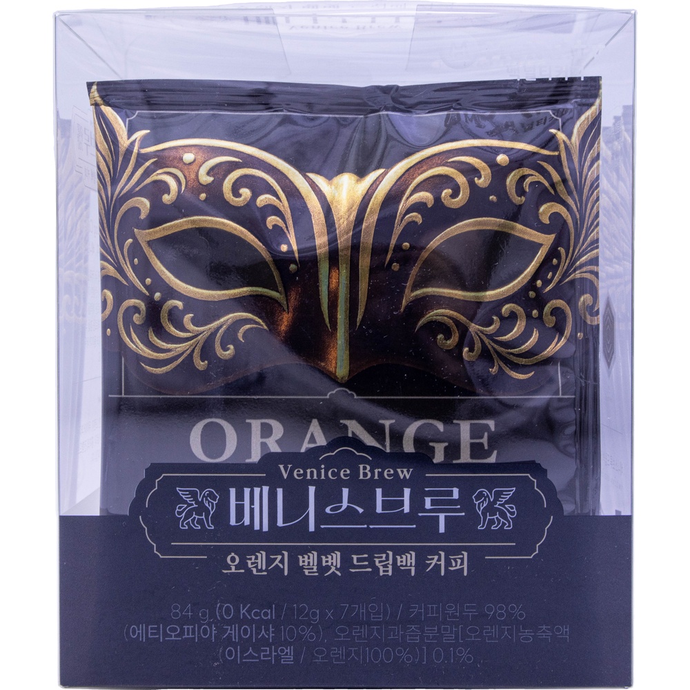 맥널티 베니스브루 오렌지 벨벳 드립백 커피 12g