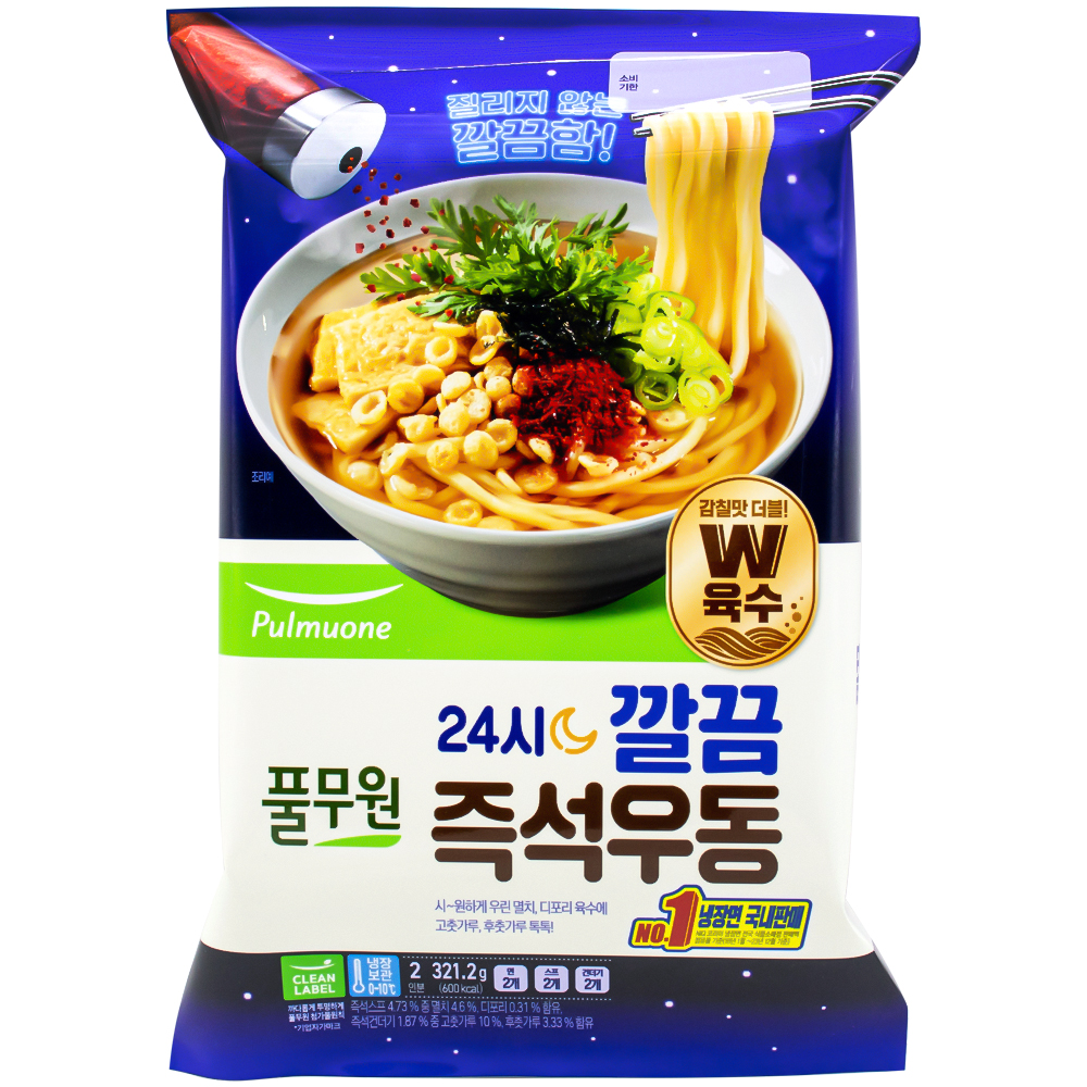 풀무원 24시 깔끔 즉석우동 321.2g