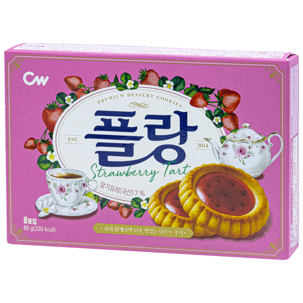 청우 플랑 딸기 80g