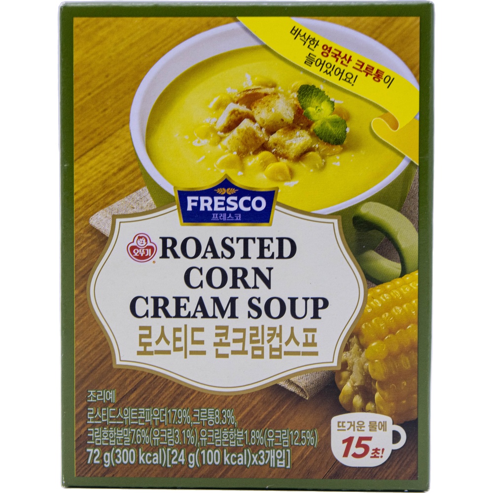 오뚜기 프레스코 로스티드 콘크림컵스프 24g