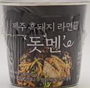 컬러슈가 제주 흑돼지 라면 컵 돗멘 73g