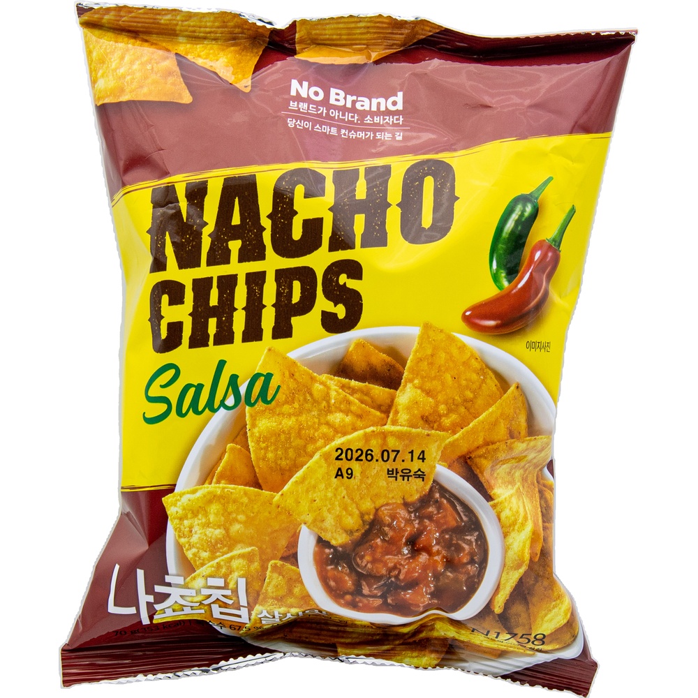 노브랜드 나쵸칩 살사맛 70g