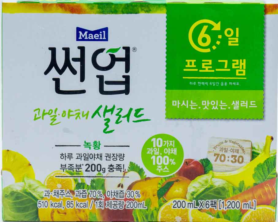 매일 썬업 과일야채샐러드 녹황 1200ml