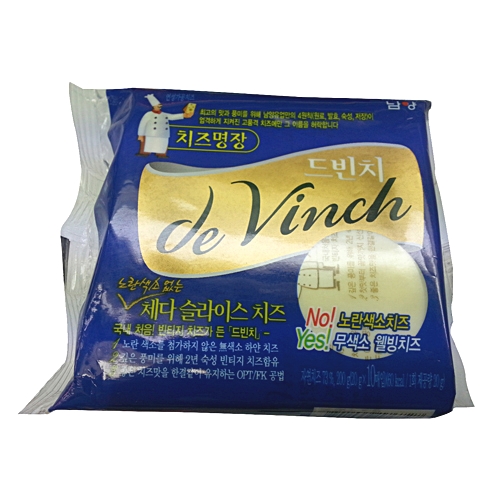 남양 드빈치 체다 슬라이스 치즈 100g