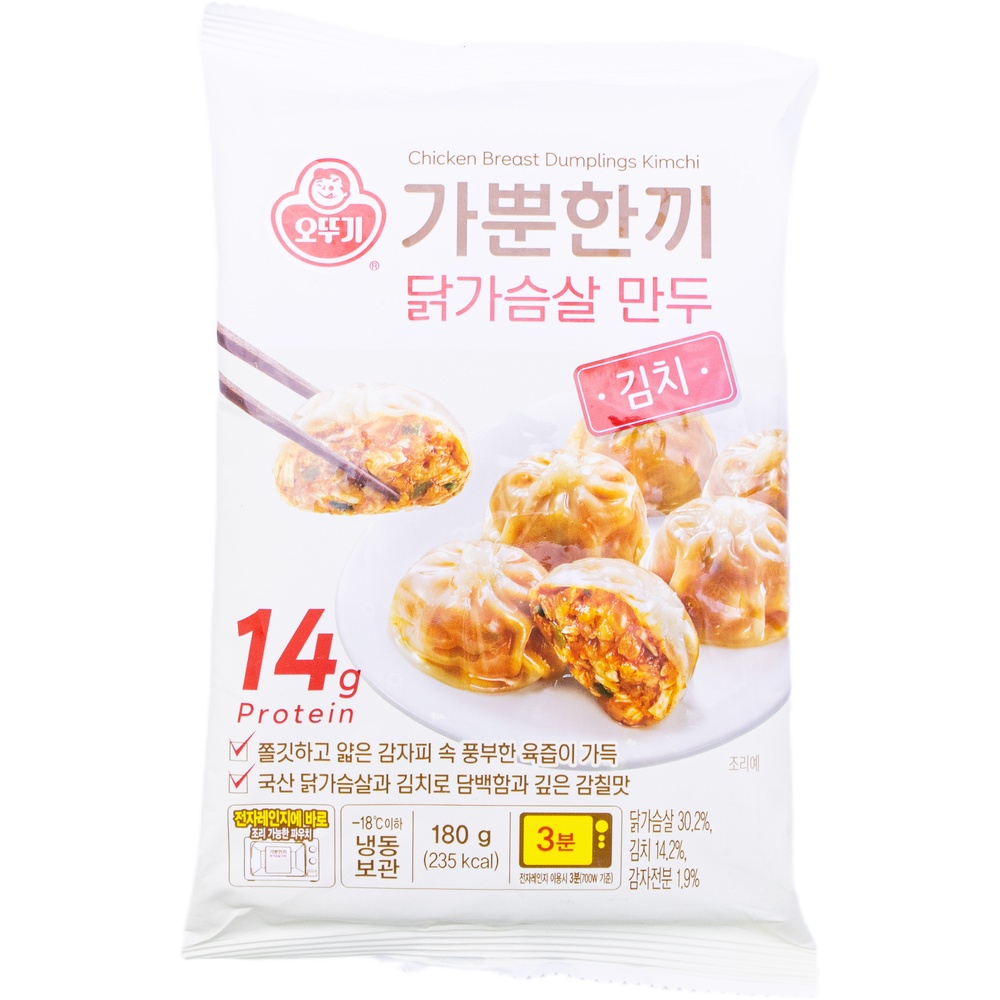 오뚜기 가뿐한끼 닭가슴살 만두 김치 180g