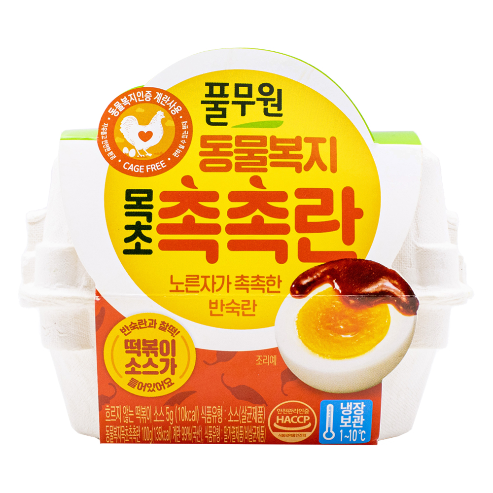 풀무원 동물복지 목초 촉촉란 떡볶이 소스 105g